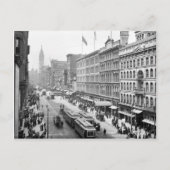 世紀末の通り場面、フィラデルヒィア、PA ポストカード (正面)