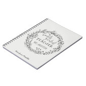 世素晴らしモダン界ミニマルリース ノートブック (左側)