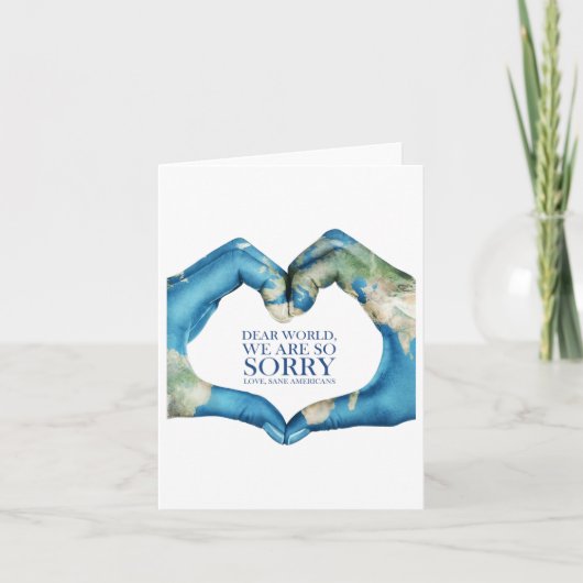 世親愛界は気の毒ヴィンテージ カード (正面)