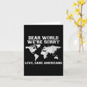 世親愛界は申し訳ないおもしろい カード (黄色い花)