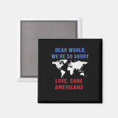 世親愛界私たちはアメリカ人に申し訳ない マグネット (正面/裏面)