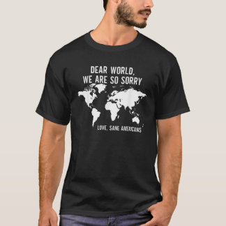 世親愛界私たちは愛の正真正銘アメリカ人 Tシャツ
