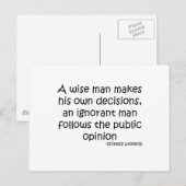 世論引用文 ポストカード (正面/裏面)