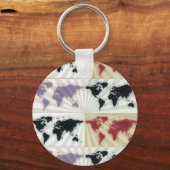 世違う界地図 キーホルダー (正面)