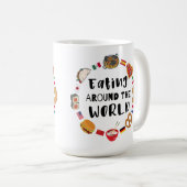 世食べ界中の人 コーヒーマグカップ (正面右)