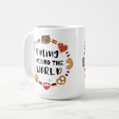 世食べ界中の人 コーヒーマグカップ (正面左)