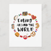世食べ界中の人 ポストカード (正面)
