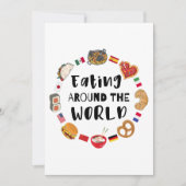 世食べ界中の人 招待状 (正面)