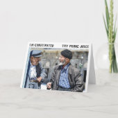 丘おもしろいの上で誕生日カード カード (正面)