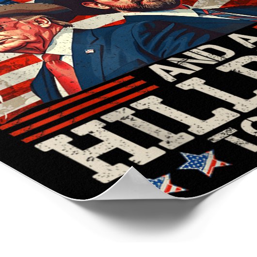 丘おもしろいの上とAを取るつもりであることをトランプ ポスター (角)