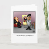 丘おもしろいの上のユーモア誕生日カード カード (正面)