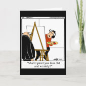 丘おもしろいの上のユーモア誕生日カード カード (正面)