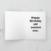 丘おもしろいの上のユーモア誕生日カード カード (内部)