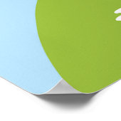 丘おもしろいの上の羊 ポスター (角)