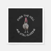 丘おもしろいの上の鶏がまだ軽くパーティー