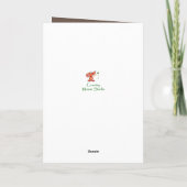 丘おもしろいの猫の動物の上に古いシワ カード (裏面)