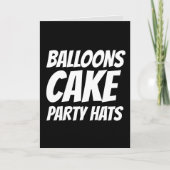 丘おもしろいの皮肉な誕生日カード越しに カード (正面)