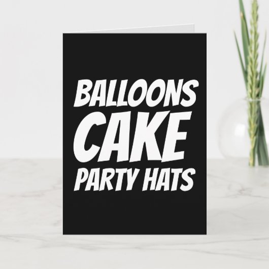 丘おもしろいの皮肉な誕生日カード越しに カード (正面)