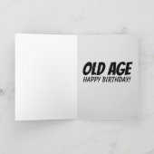 丘おもしろいの皮肉な誕生日カード越しに カード (内部)