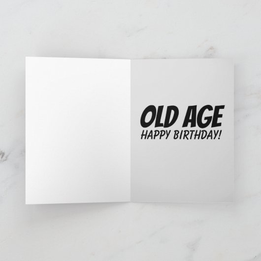 丘おもしろいの皮肉な誕生日カード越しに カード (内部)