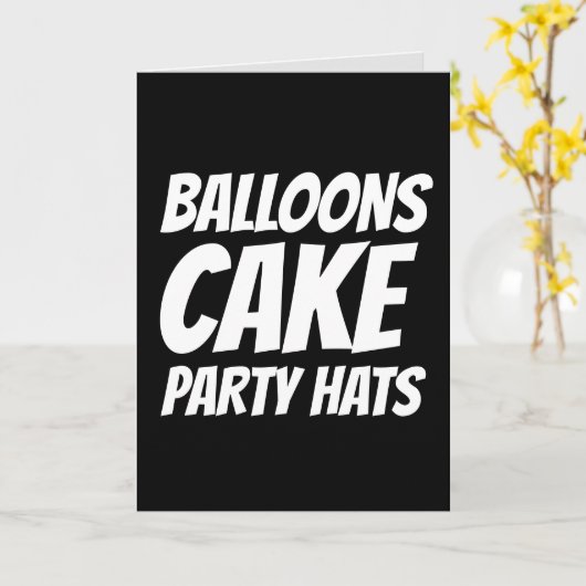 丘おもしろいの皮肉な誕生日カード越しに カード (黄色い花)