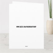 丘おもしろいの誕生日の向こうに隠せない!カード カード (裏面)