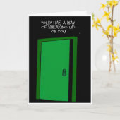 丘おもしろいの誕生日の願い カード (黄色い花)