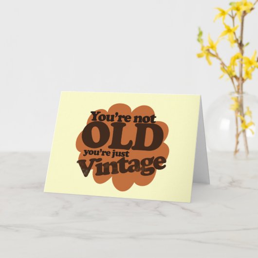 丘おもしろいの誕生日を過ぎて カード (黄色い花)