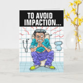 丘おもしろいの誕生日カード カード (黄色い花)