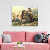 丘から戻る, 1868 キャンバスプリント (インサイチュ (リビング))