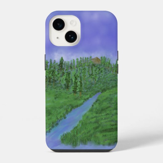 丘と小川のCase-Mate iPhoneケース iPhone 14ケース (裏面)