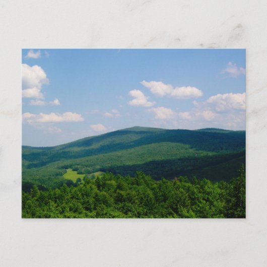 丘と影の夏の写真 ポストカード (正面)