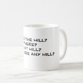 丘にか。 か。 どんな丘か。 私は…見ません コーヒーマグカップ (正面右)