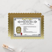 丘に写真の誕生日の証明書を加えて下さい カード (正面/裏面インサイチュ)