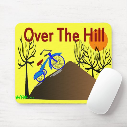 "丘に"のおもしろいな誕生日プレゼント マウスパッド (マウス)