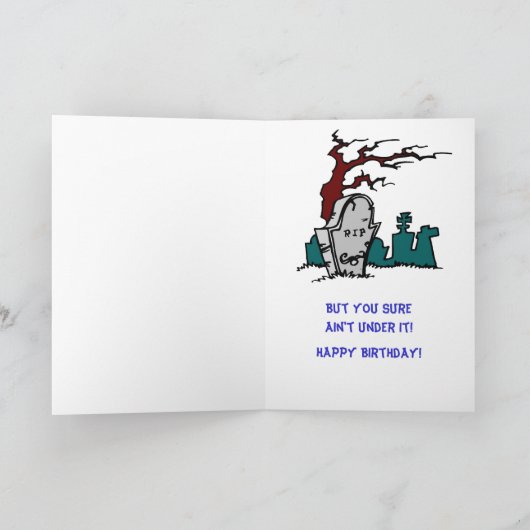 -丘に、誕生日 カード (内部)