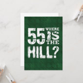 丘のおもしろいな第55誕生日GR55Zがあるところ55 カード (正面/裏面インサイチュ)