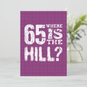 丘のおもしろいな第65誕生日PU65Zがあるところ65 カード (スタンド正面)