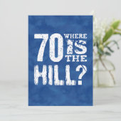 丘のおもしろいな第70誕生日BL70Zがあるところ70 カード (スタンド正面)