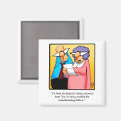 丘のおもしろい上のユーモアの磁石 マグネット (正面/裏面)