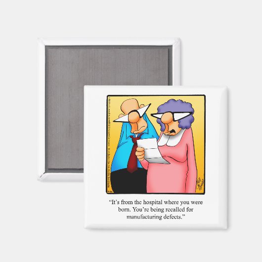 丘のおもしろい上のユーモアの磁石 マグネット (正面/裏面)