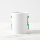 丘のウェールズの旗の盾 コーヒーマグカップ (中央)