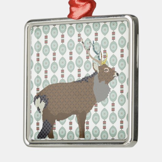 丘のオーナメントの王 メタルオーナメント (左)