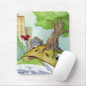丘のカエルおよび蝶Mouspad マウスパッド (マウス)