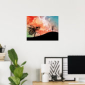 丘のバスケット ポスター (ホームオフィス)