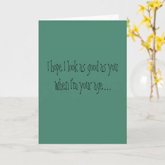 丘のバースデー・カードにユーモアのあるな60だけ カード (黄色い花)