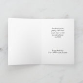 丘のバースデー・カードに カード (内部)