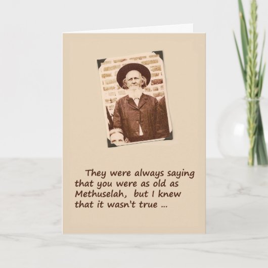 丘のバースデー・カードに カード (正面)