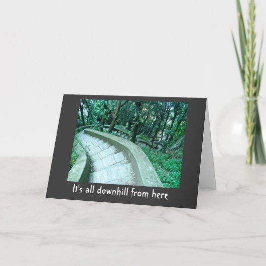 丘のバースデー・カードに カード (正面)