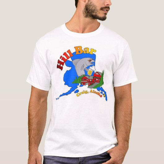 丘のバー人々は幸運になります Tシャツ (正面)
